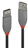 USB 2.0 A-A predlžovací kábel zástrčka-zásuvka 5m 36705