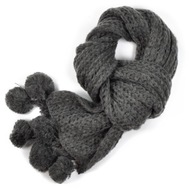 SZALEO šál POMPONS teplý zimný šál sz1850-7 SZALEO šál POMPONS teplý zimný šál sz1850-7