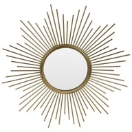 Ozdobný zrkadlový zlatý rám okrúhly záves veľ