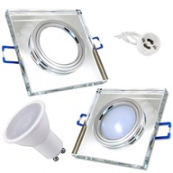 Zápustné stropné svietidlo Halogén + LED žiarovka 10W NEUTRÁLNA Farba 4000K Zápustné stropné svietidlo Halogén + LED žiarovka 10W NEUTRÁLNA Farba 4000K
