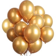 ZLATÉ CHROMOVÉ METALICKÉ BALÓNY LATEXOVÉ 30 CM 50 KS. SPOJENIE IHS SVADBA ZLATÉ CHROMOVÉ METALICKÉ BALÓNY LATEXOVÉ 30 CM 50 KS. SPOJENIE IHS SVADBA