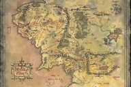 Plagát s mapou Pána prsteňov 91,5 x 61 cm Plagát s mapou Pána prsteňov 91,5 x 61 cm