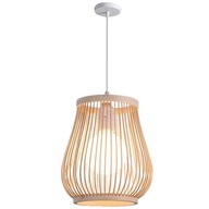 BAMBUSOVÁ ZÁvesná LAMPA E27 BOHO ČÍNSKY LUSTER BAMBUSOVÁ ZÁvesná LAMPA E27 BOHO ČÍNSKY LUSTER