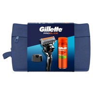 Gillette Travel set: Holiaci strojček Proglide + Fusion Gel 200 ml + stojan