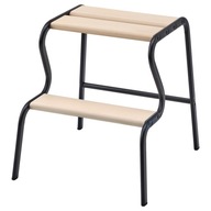 IKEA GRUBBAN Stupičková stolička čierna/breza