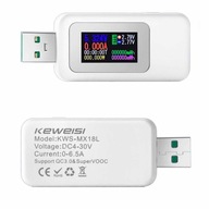 KEWEISI KWS-MX18 USB tester prúdového napätia