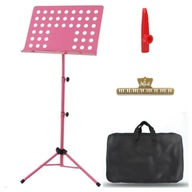 Stojan na noty, ružový SET, obal, kazoo klip, stojan na noty, stojan Stojan na noty, ružový SET, obal, kazoo klip, stojan na noty, stojan