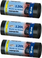 Grosik vrecia na odpadky LD 120L 10ks SUPER HRUBÉ x3 Grosik vrecia na odpadky LD 120L 10ks SUPER HRUBÉ x3