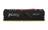 Pamäť DDR4 FURY Beast RGB 16GB(1*16GB)/3600 CL18