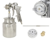 Pištoľ na lak S-990 HP, sada trysiek 1,5 a 1,4 mm, spodná nádrž 1000 ml Pištoľ na lak S-990 HP, sada trysiek 1,5 a 1,4 mm, spodná nádrž 1000 ml