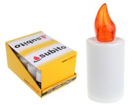 LED sviečka, elektrická SUBITO, oranžová 50