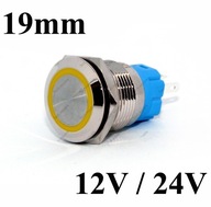 Bistabilný spínač, ZAP/VYP odolný proti vandalizmu 19 mm Bistabilný spínač, ZAP/VYP odolný proti vandalizmu 19 mm