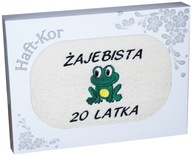 UTERÁK 70x140 S VÝŠIVKOU NA DARČEK K 20. NARODENINÁM UTERÁK 70x140 S VÝŠIVKOU NA DARČEK K 20. NARODENINÁM