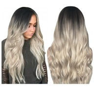 BLOND OMBRE parochňa hnedé vlny dlhé vlasy 65 cm BLOND OMBRE parochňa hnedé vlny dlhé vlasy 65 cm