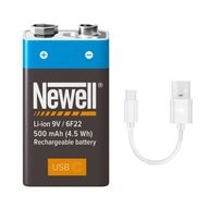 9V batéria R9 so vstavaným USB-C Newell 500mAh 9V batéria R9 so vstavaným USB-C Newell 500mAh