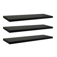 ZAVEŠNÁ POLICA 65 CM ČIERNA SET 3 ZAVEŠNÁ POLICA 65 CM ČIERNA SET 3