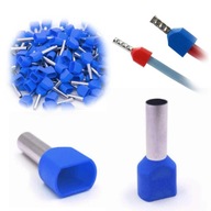 Dvojité izolované objímky na káble 2x1,5mm modré 50 ks. Dvojité izolované objímky na káble 2x1,5mm modré 50 ks.
