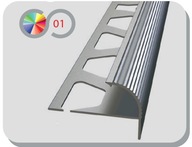 Hliníkový schodový profil polkruhový 10mm MATNÝ
