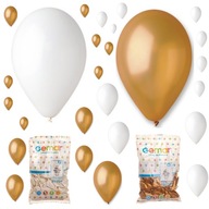 BIELY A ZLATÝ SPOJNÝ BALÓN 200 kusov BIELY A ZLATÝ SPOJNÝ BALÓN 200 kusov