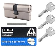 Niklová vložka Lob Yeti WY 30/30 do zámku dverí Niklová vložka Lob Yeti WY 30/30 do zámku dverí