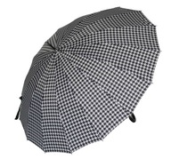 Wittchen Pa-7-151 čierno-biely dáždnik houndstooth. Wittchen Pa-7-151 čierno-biely dáždnik houndstooth.