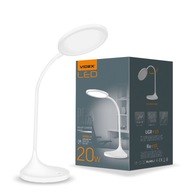 LED stolová lampa nočný stolík školský biely dotyk 20W TF14W Videx LED stolová lampa nočný stolík školský biely dotyk 20W TF14W Videx