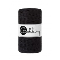 Paličkovaná makramé struna 3mm 3PLY Čierna Paličkovaná makramé struna 3mm 3PLY Čierna
