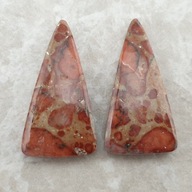 Dvojica kabošónov asteroidov Jaspis ~2,8x1,5 cm č.3 Dvojica kabošónov asteroidov Jaspis ~2,8x1,5 cm č.3