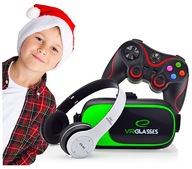 VIANOČNÝ DARČEK: VR OKULIARE + SLÚCHADLÁ + OVLÁDAČ VIANOČNÝ DARČEK: VR OKULIARE + SLÚCHADLÁ + OVLÁDAČ