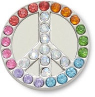CROCS JIBBITZ CHARMS GLITTER ZVÝŠENÝ PIN NA ZNAČENIE MIERU CROCS JIBBITZ CHARMS GLITTER ZVÝŠENÝ PIN NA ZNAČENIE MIERU