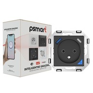 Meracia zásuvka PSMART USB, čierna RM ZigBee TUYA Meracia zásuvka PSMART USB, čierna RM ZigBee TUYA