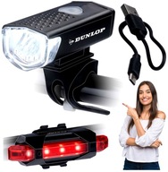 BICYKLOVÉ SVETLÁ PRE PREDNÉ A ZADNÉ LED LED USB BICYKLE DUNLOP BICYKLOVÉ SVETLÁ PRE PREDNÉ A ZADNÉ LED LED USB BICYKLE DUNLOP