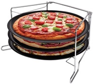 Plechy na pizzu x 3 s roštom 32 cm Plechy na pizzu x 3 s roštom 32 cm