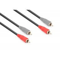 Káble 2 x RCA samec - 2 x RCA samec 3 m Vonyx Káble 2 x RCA samec - 2 x RCA samec 3 m Vonyx