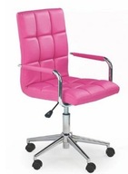 Gonzo ružová otočná stolička pre dievčatá komp