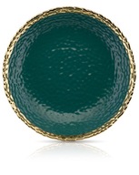 Zelený glam hlboký tanier, 26 cm