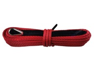 Syntetické lano na navijak, 15 metrov, 6 mm, červené