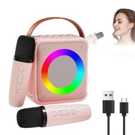 SADA REPRODUKTOROV BLUETOOTH KARAOKE S BEZDRÔTOVÝM MIKROFÓNOM RUŽOVÁ SADA REPRODUKTOROV BLUETOOTH KARAOKE S BEZDRÔTOVÝM MIKROFÓNOM RUŽOVÁ