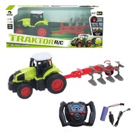 Traktor na diaľkové ovládanie + oráč 45x18x13cm Traktor na diaľkové ovládanie + oráč 45x18x13cm