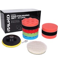 ITALKO leštiaci set, špongie, kožušinové vankúšiky, 125 mm ITALKO leštiaci set, špongie, kožušinové vankúšiky, 125 mm