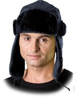 REIS Zateplená čiapka ushanka, univerzálna veľkosť, tmavomodrá - 1 ks REIS Zateplená čiapka ushanka, univerzálna veľkosť, tmavomodrá - 1 ks