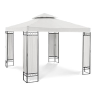 Záhradný altánok krémový Uniprodo UNI_PERGOLA_3X3BF