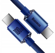BASEUS SILNÝ KÁBEL USB-C RÝCHLONABÍJACÍ KÁBEL TYP-C PD 100W QC 5A 2M BASEUS SILNÝ KÁBEL USB-C RÝCHLONABÍJACÍ KÁBEL TYP-C PD 100W QC 5A 2M