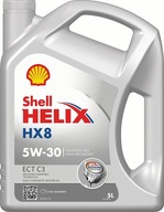 SHELL OIL HELIX HX8 5W30 ECT C3 BMW LL-04 5L
