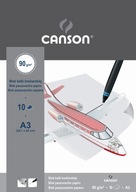 Blok pauzovacieho papiera Canson A3 90g 10 listov