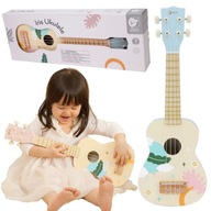 Drevená detská gitara na ukulele CLASSIC WORLD Modrá