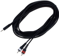 Kábel signálový kábel mini Jack 2x RCA 6 m