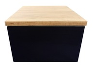 AVA nočný stolík 30cm Oak Craft Gold +F.Black ma