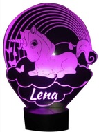 3D LED LAMPA S JEDNOROŽCOM DIAĽKOVÝM OVLÁDANÍM S MENOM DIEŤAŤA 3D LED LAMPA S JEDNOROŽCOM DIAĽKOVÝM OVLÁDANÍM S MENOM DIEŤAŤA