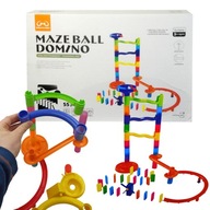 DOMINO RACK LOPTIČKOVÝ BLOK BLOKY MAZE BALL 55 PRVKOV DOMINO RACK LOPTIČKOVÝ BLOK BLOKY MAZE BALL 55 PRVKOV